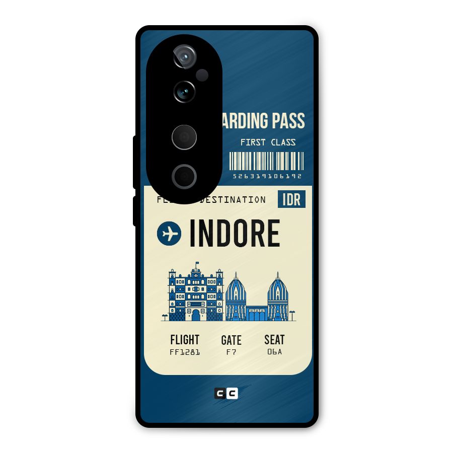 Indore Boarding Pass Metal Back Case for Vivo T3 Ultra