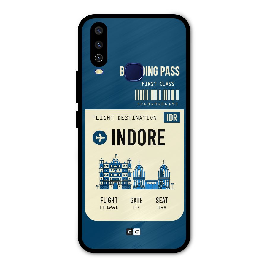 Indore Boarding Pass Metal Back Case for Vivo V17