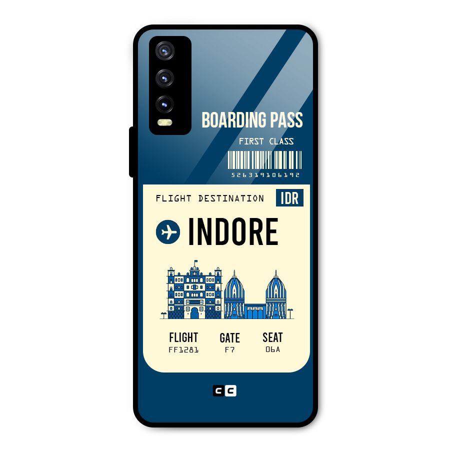 Indore Boarding Pass Metal Back Case for Vivo Y20