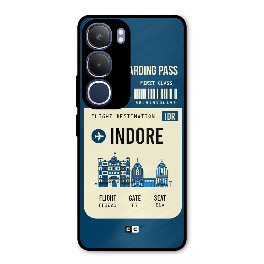 Indore Boarding Pass Metal Back Case for Vivo Y29