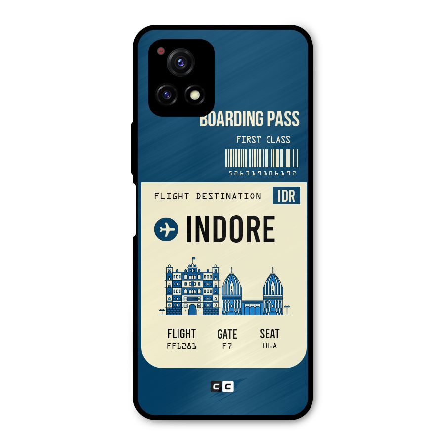Indore Boarding Pass Metal Back Case for Vivo Y72 5G