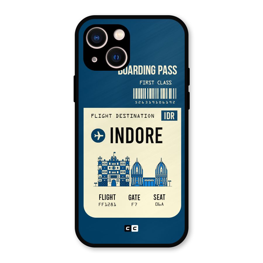 Indore Boarding Pass Metal Back Case for iPhone 13