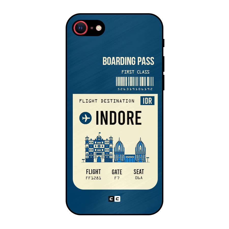Indore Boarding Pass Metal Back Case for iPhone SE 2020
