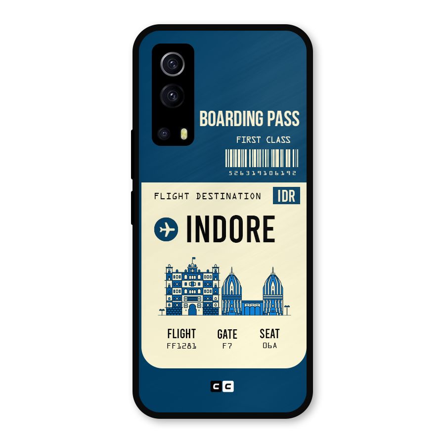 Indore Boarding Pass Metal Back Case for iQOO Z3
