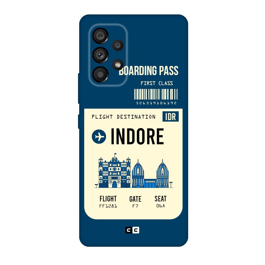 Indore Boarding Pass Original Polycarbonate Back Case for Galaxy A53 5G