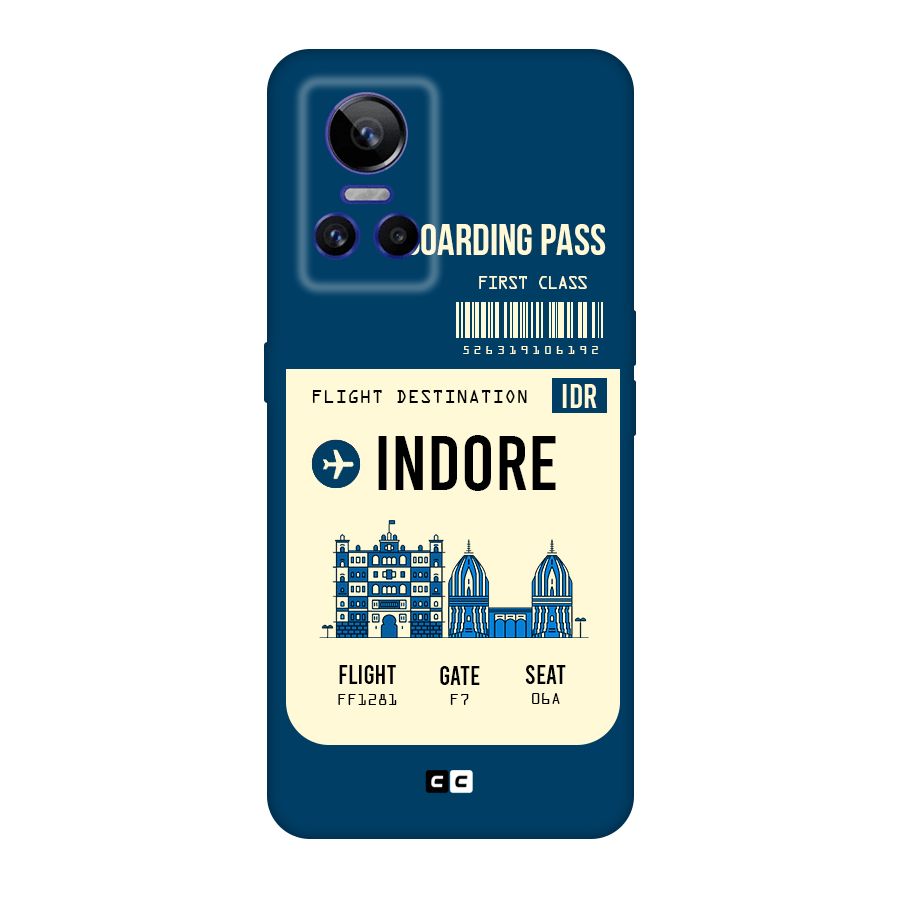 Indore Boarding Pass Original Polycarbonate Back Case for Realme GT Neo 3
