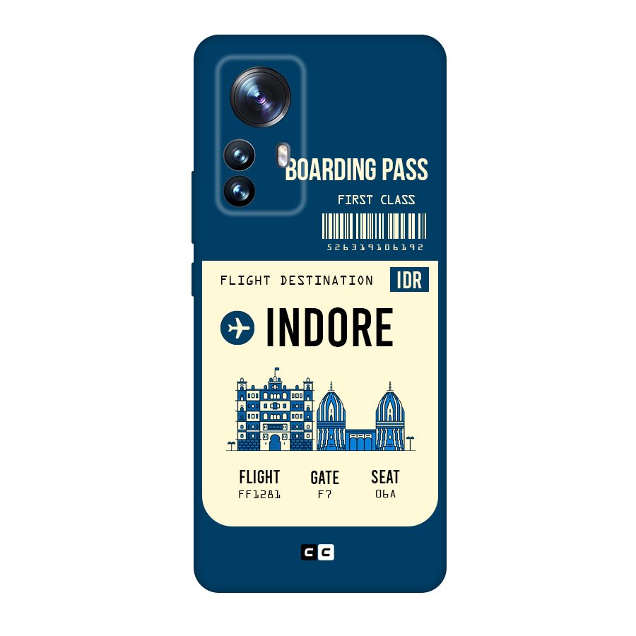 Indore Boarding Pass Original Polycarbonate Back Case for Xiaomi 12 Pro