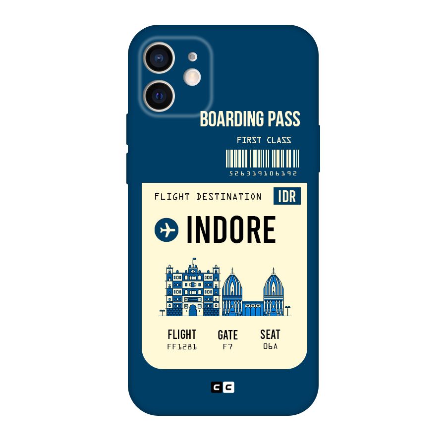 Indore Boarding Pass Original Polycarbonate Back Case for iPhone 12