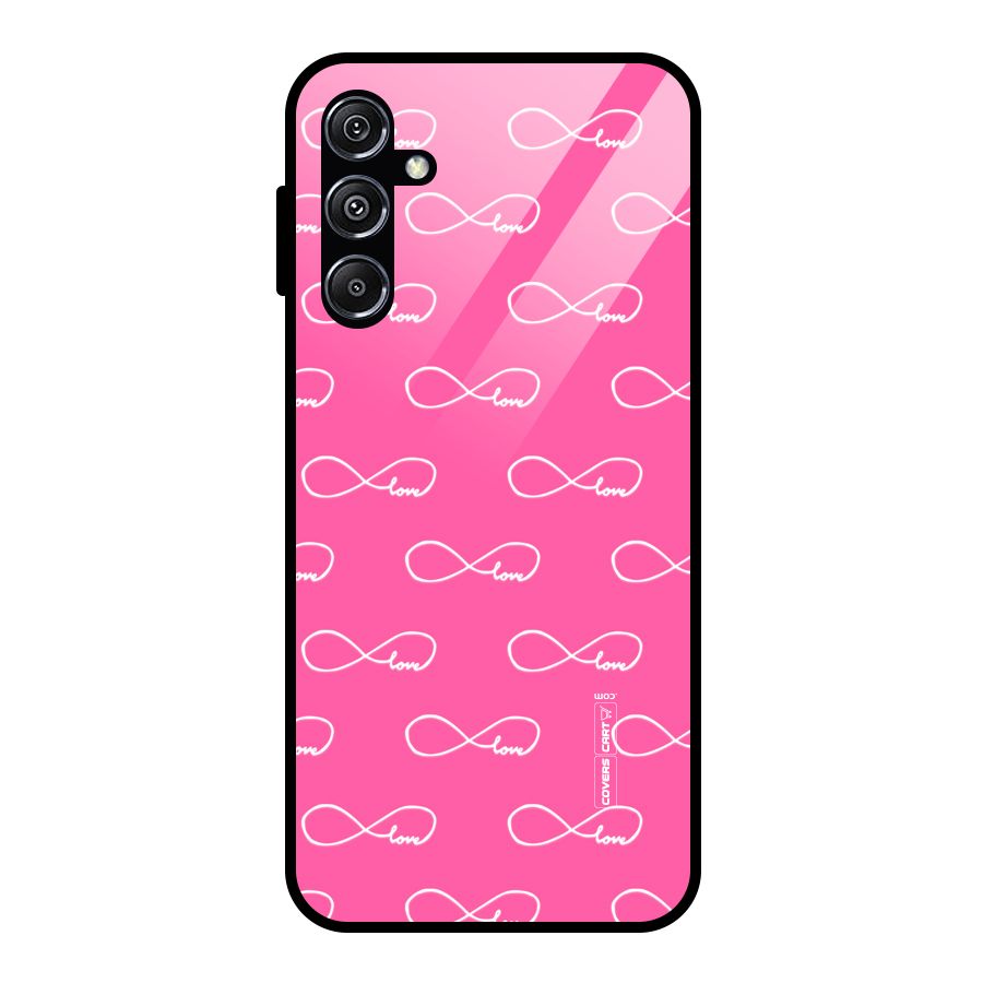 Infinity Love Glass Back Case for Galaxy M34 5G