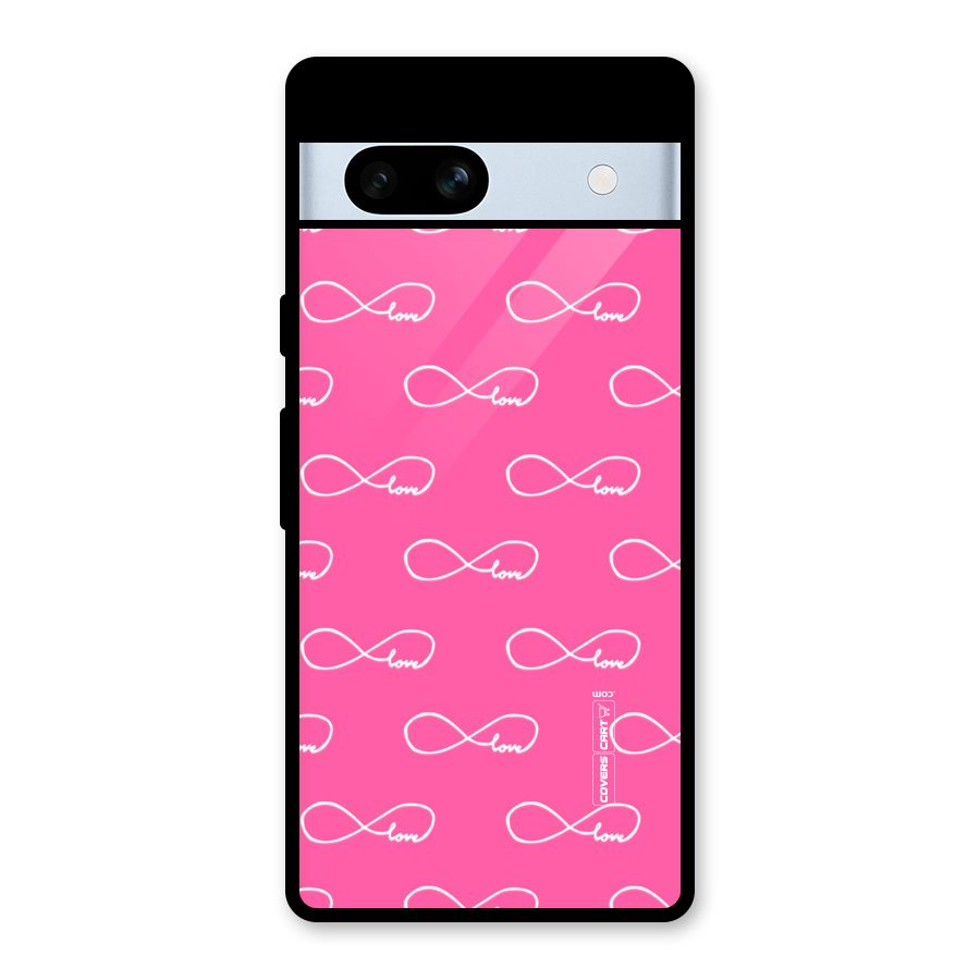 Infinity Love Glass Back Case for Google Pixel 7a