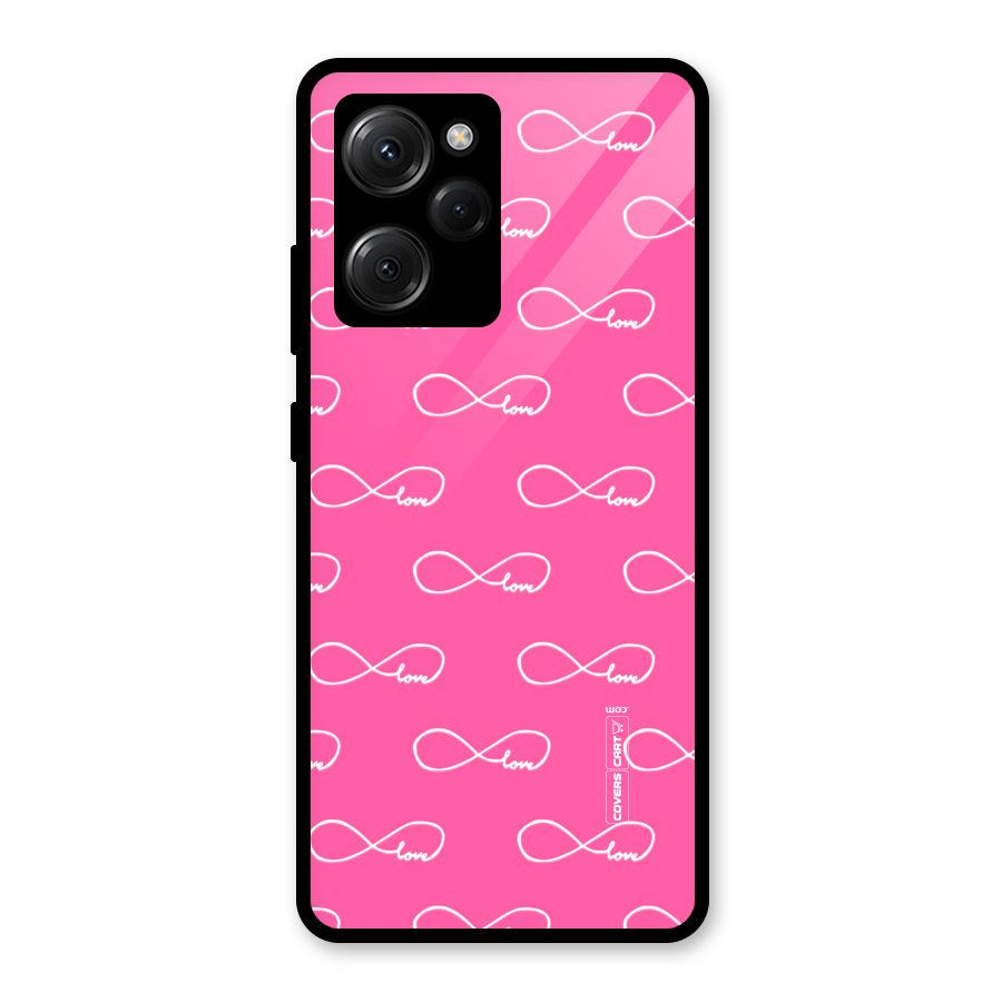 Infinity Love Glass Back Case for Poco X5 Pro