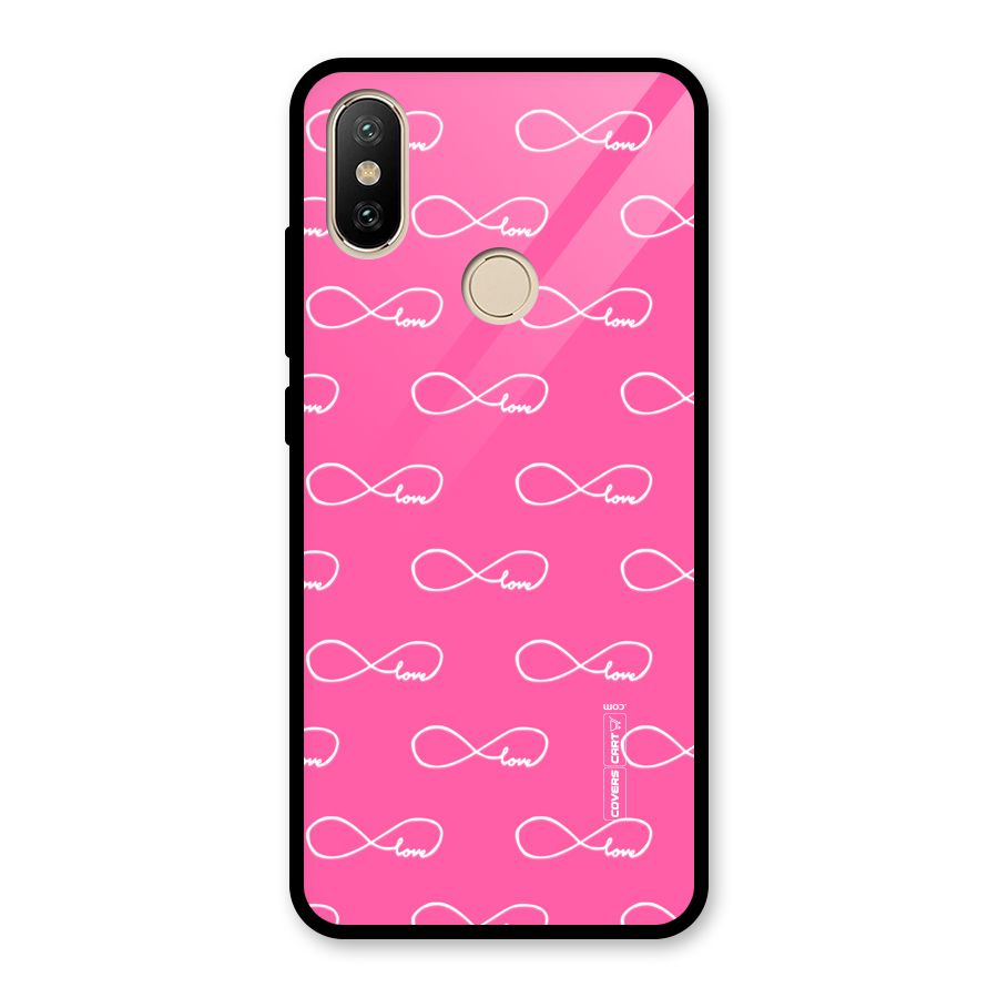 Infinity Love Glass Back Case for Redmi A2