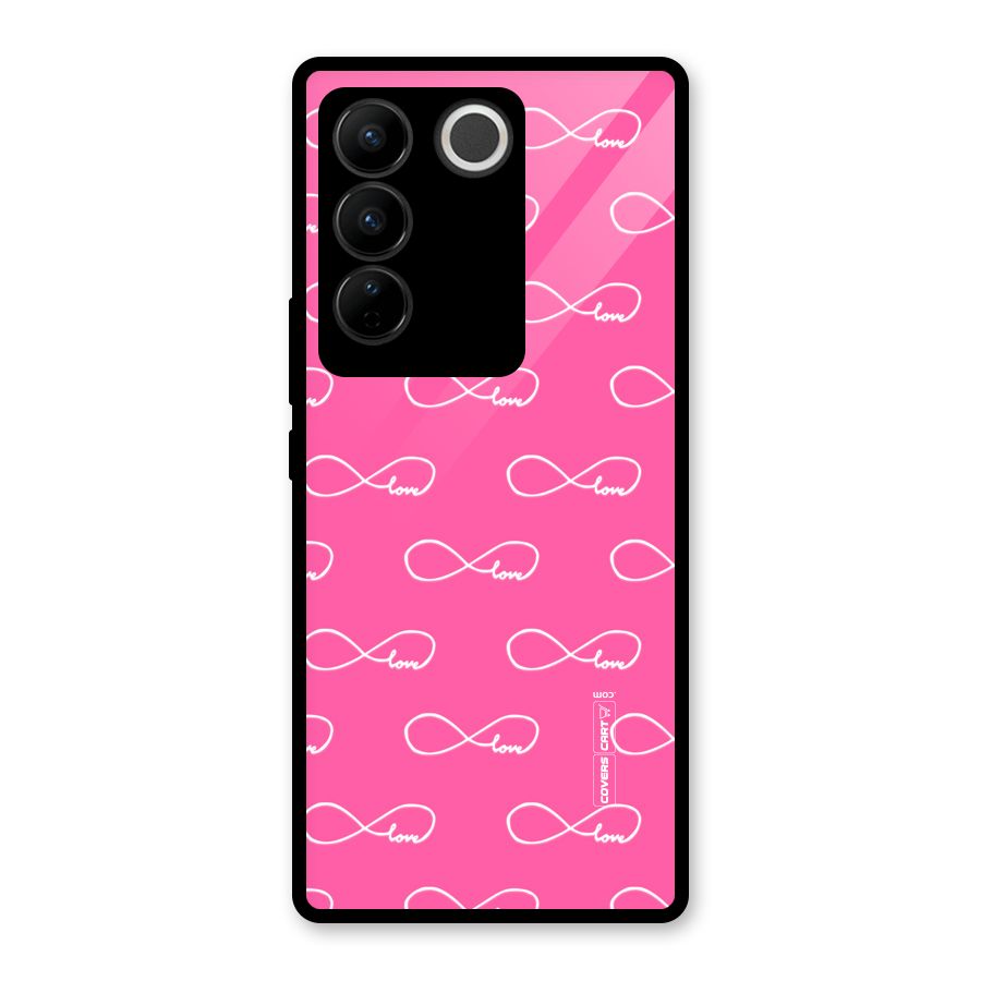 Infinity Love Glass Back Case for Vivo V27