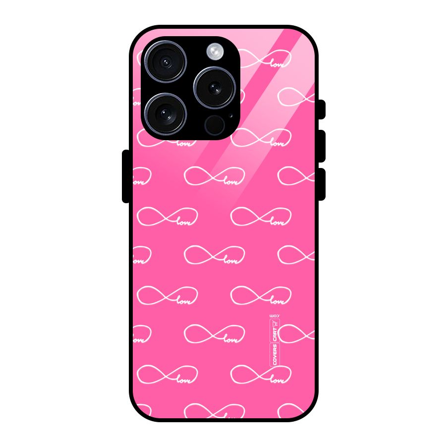 Infinity Love Glass Back Case for iPhone 15 Pro