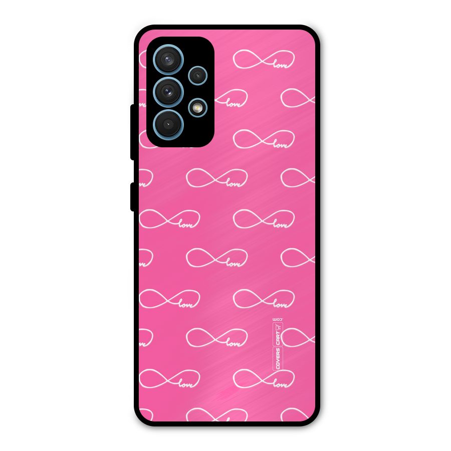 Infinity Love Metal Back Case for Galaxy A32