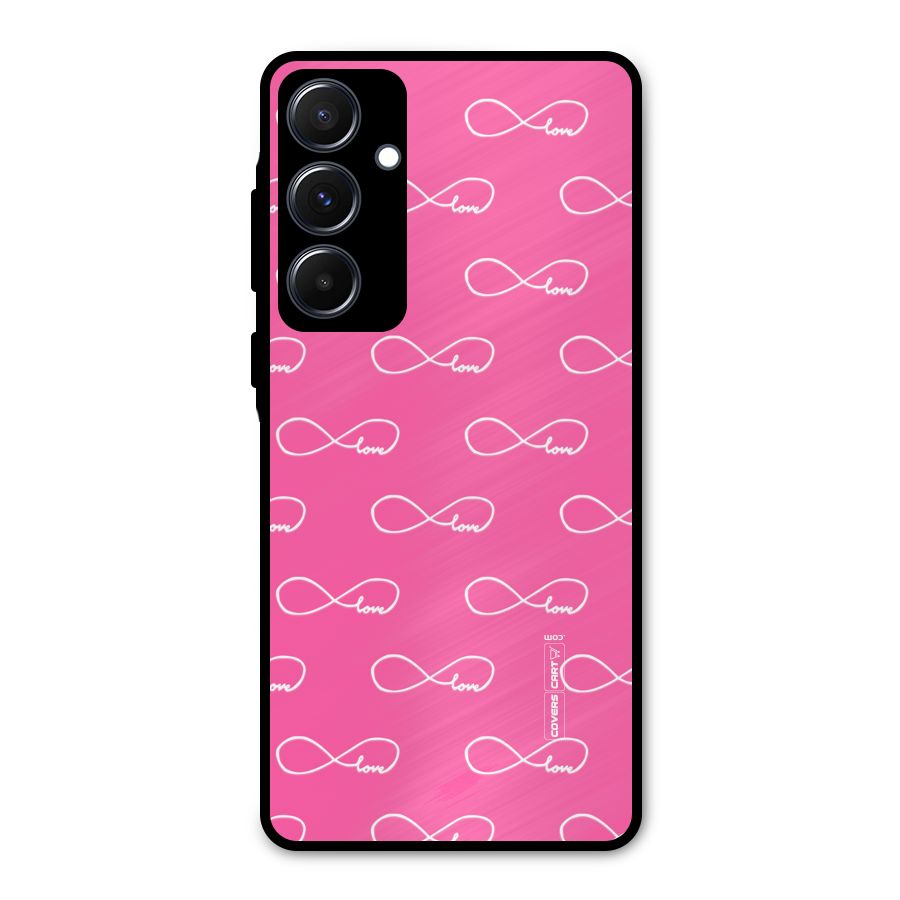 Infinity Love Metal Back Case for Galaxy A55