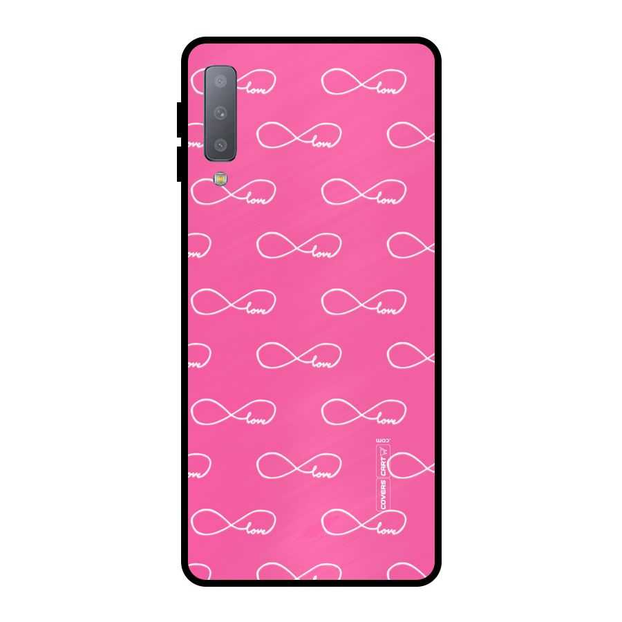 Infinity Love Metal Back Case for Galaxy A7 (2018)