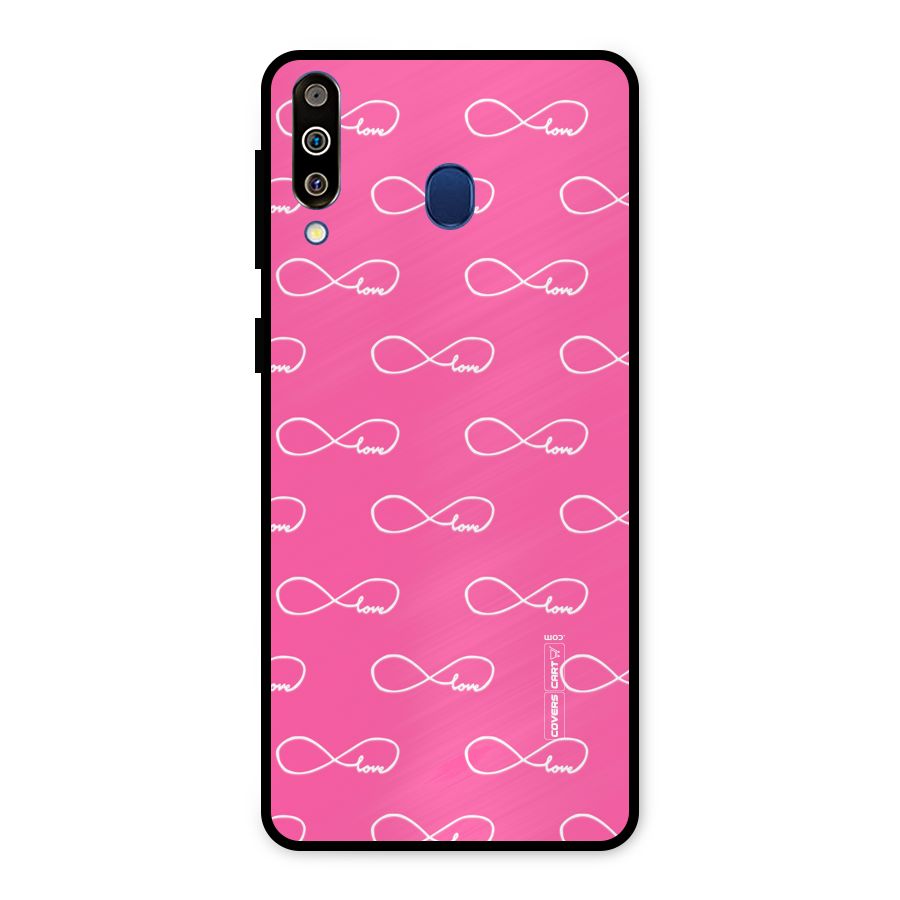 Infinity Love Metal Back Case for Galaxy M30