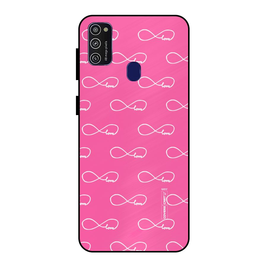 Infinity Love Metal Back Case for Galaxy M30s