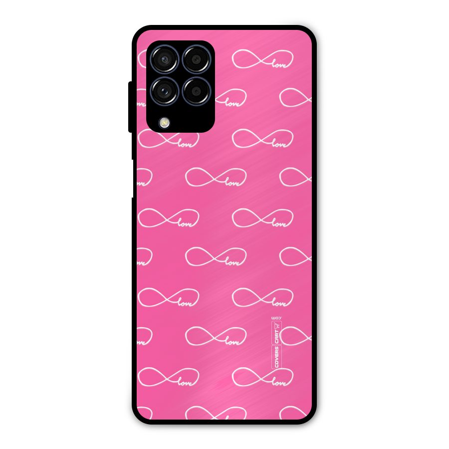 Infinity Love Metal Back Case for Galaxy M53 5G