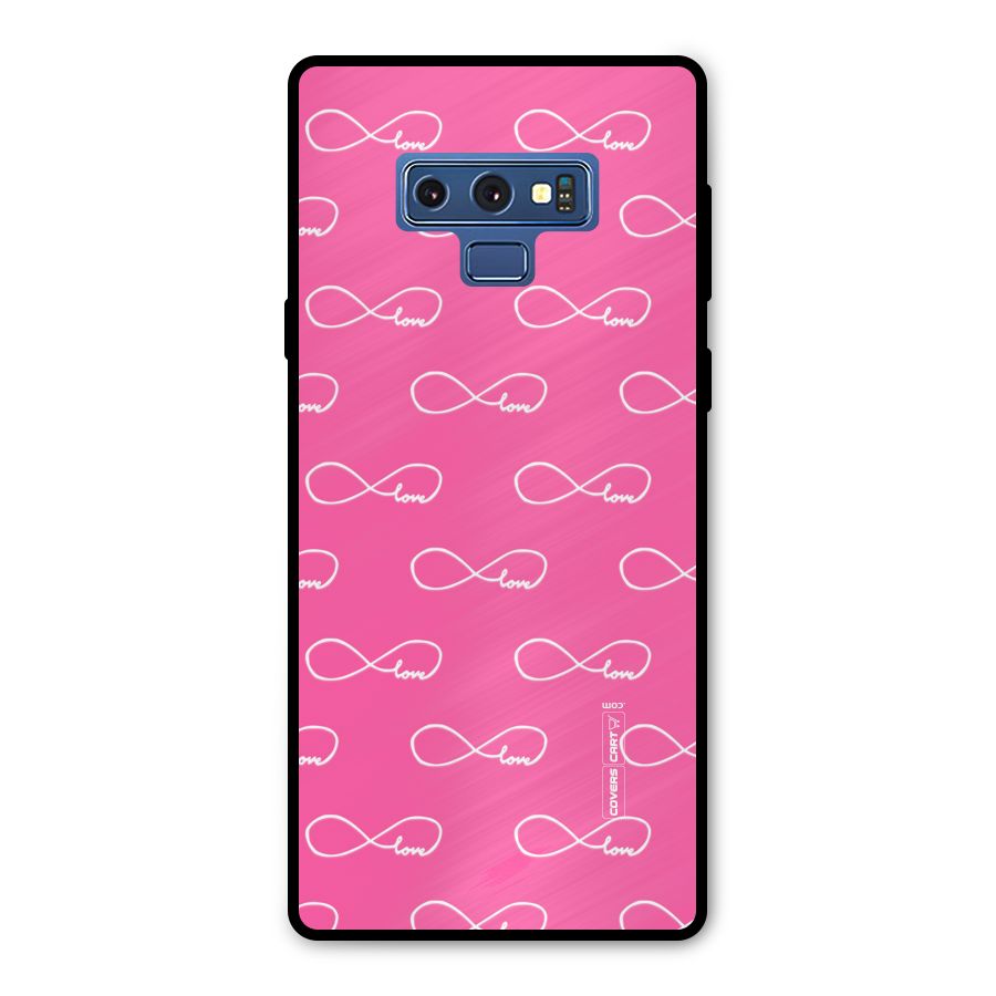 Infinity Love Metal Back Case for Galaxy Note 9