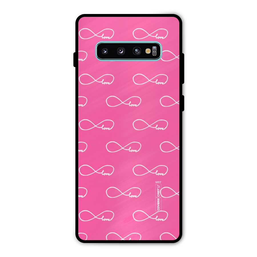 Infinity Love Metal Back Case for Galaxy S10 Plus