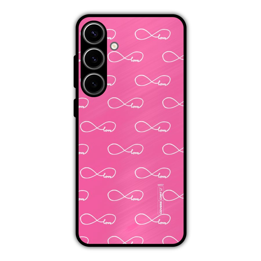 Infinity Love Metal Back Case for Galaxy S24 Plus