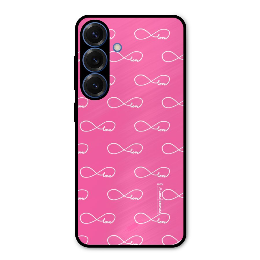 Infinity Love Metal Back Case for Galaxy S25
