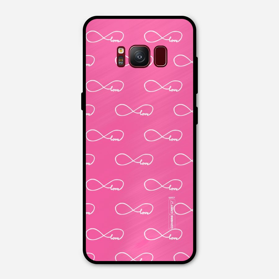 Infinity Love Metal Back Case for Galaxy S8