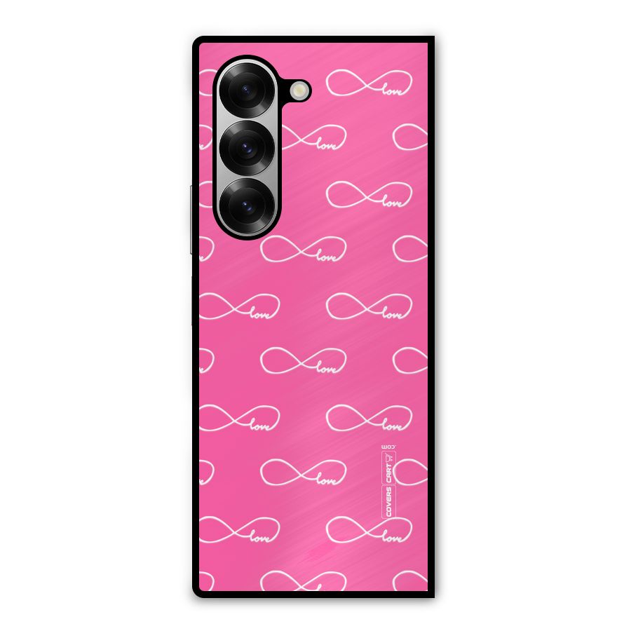 Infinity Love Metal Back Case for Galaxy Z Fold6