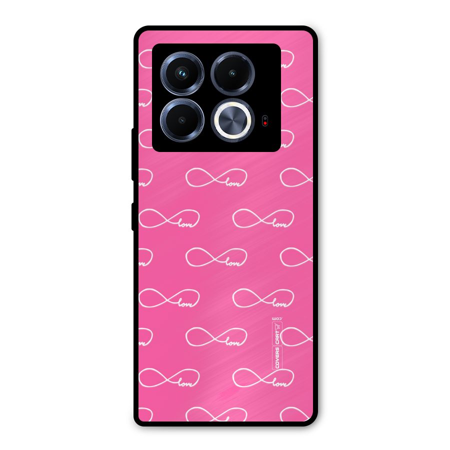 Infinity Love Metal Back Case for Infinix Note 40 5G
