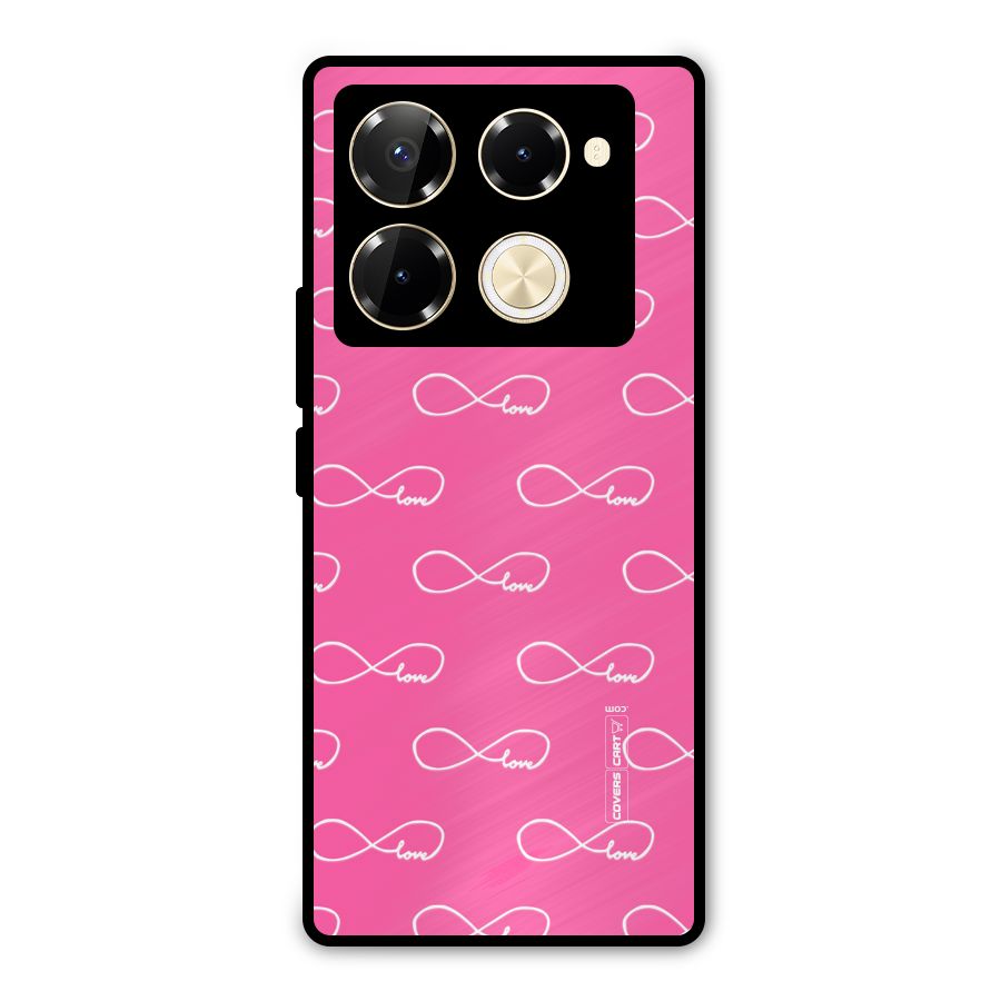 Infinity Love Metal Back Case for Infinix Note 40 Pro