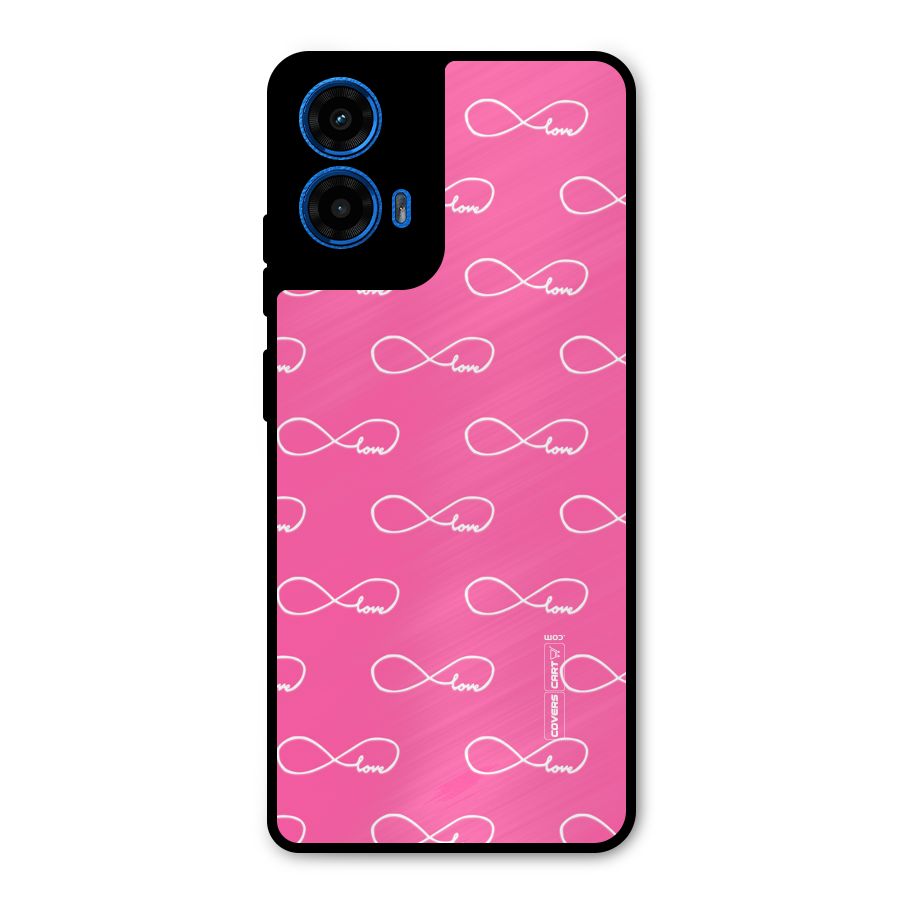 Infinity Love Metal Back Case for Moto G45