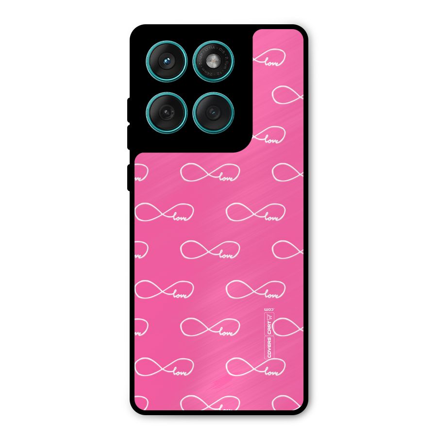 Infinity Love Metal Back Case for Motorola Edge 60 Fusion