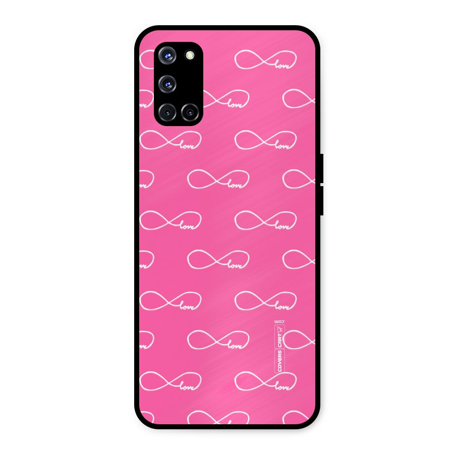 Infinity Love Metal Back Case for Oppo A52