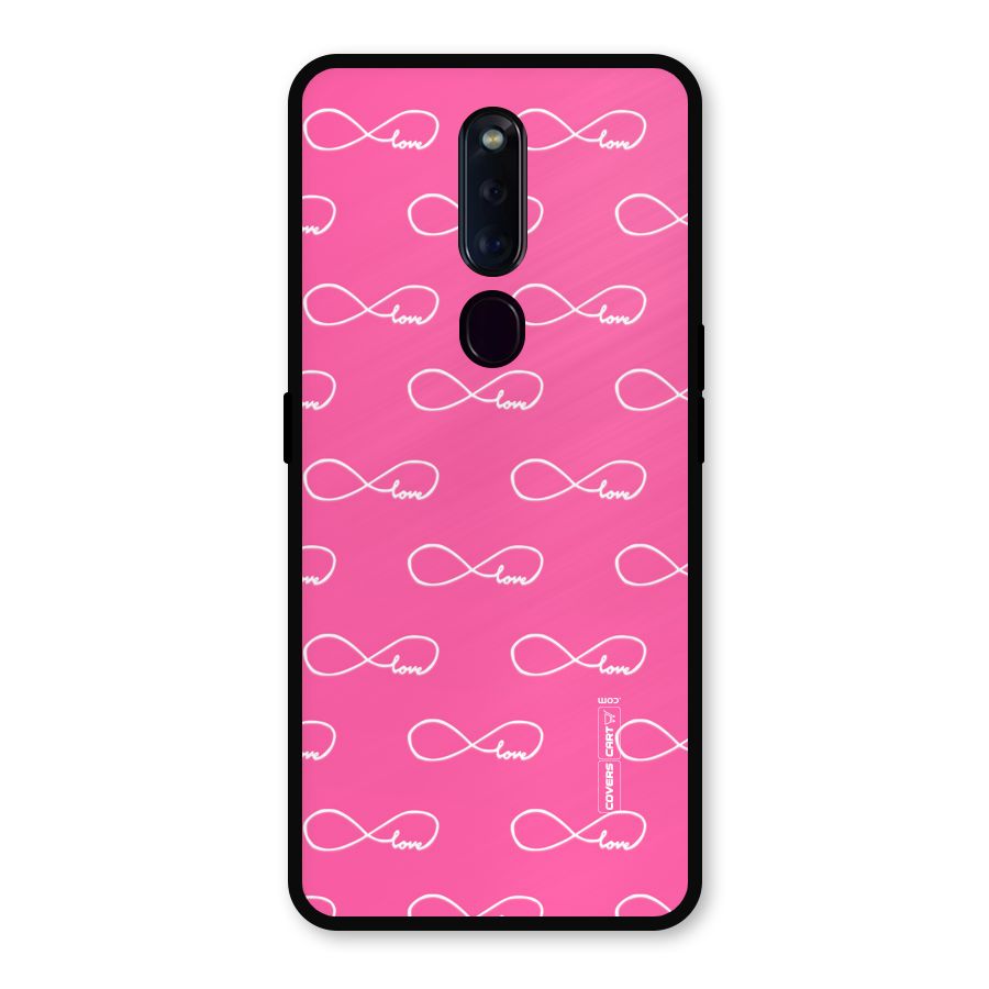 Infinity Love Metal Back Case for Oppo F11 Pro