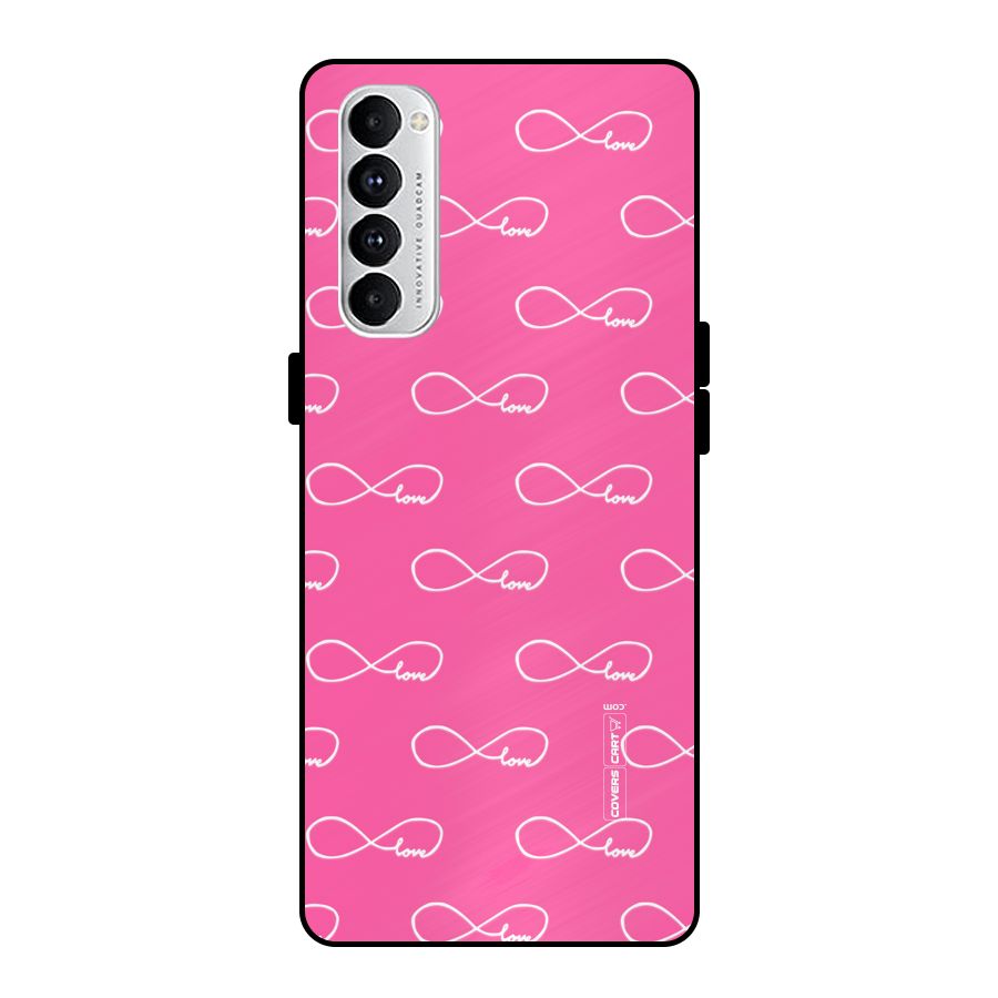 Infinity Love Metal Back Case for Oppo Reno4 Pro