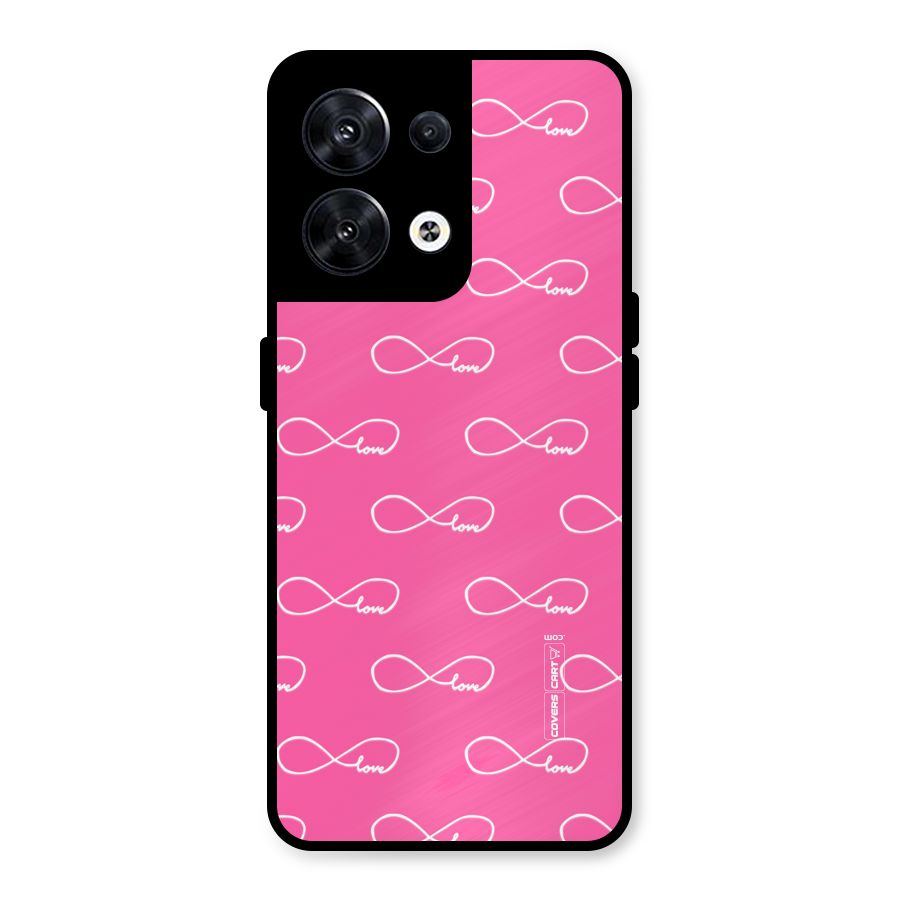 Infinity Love Metal Back Case for Oppo Reno8 5G