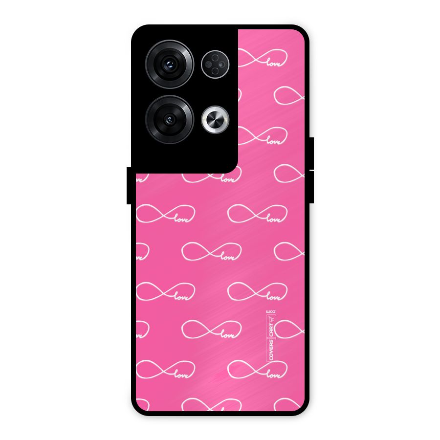 Infinity Love Metal Back Case for Oppo Reno8 Pro 5G