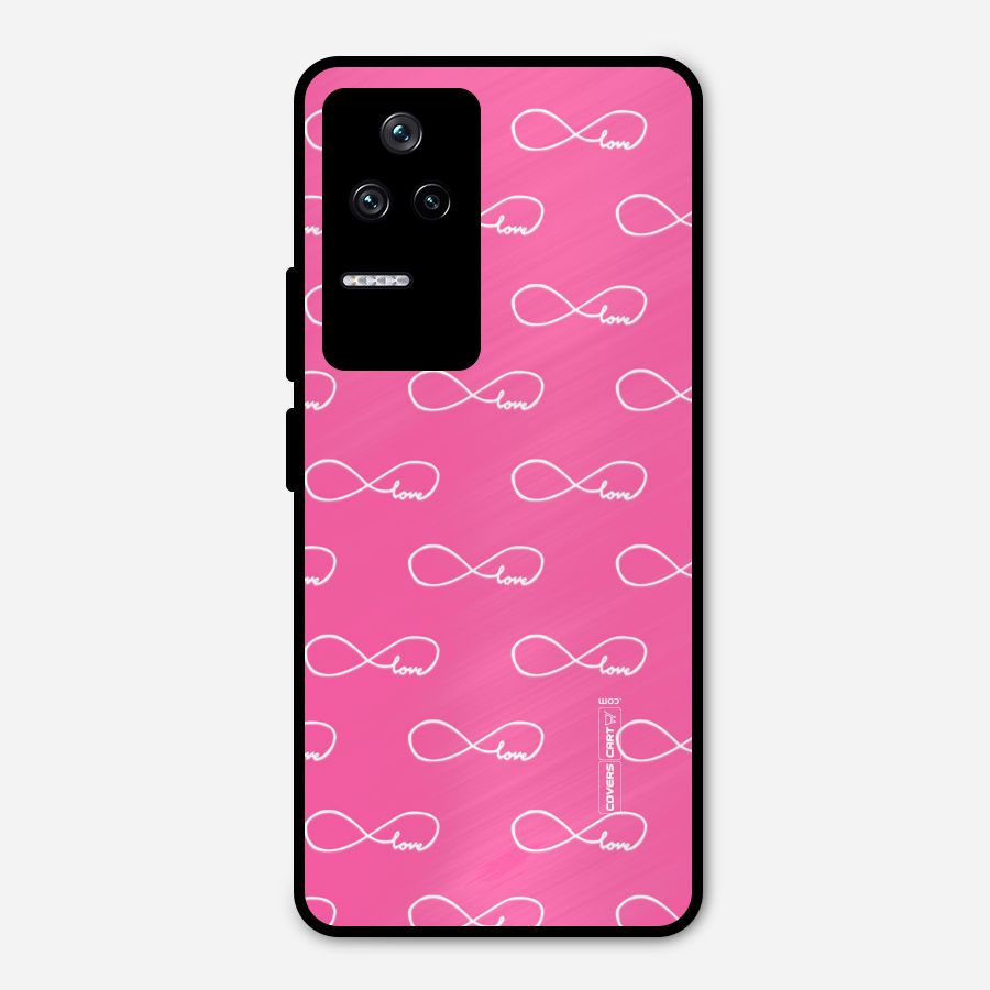 Infinity Love Metal Back Case for Poco F4 5G