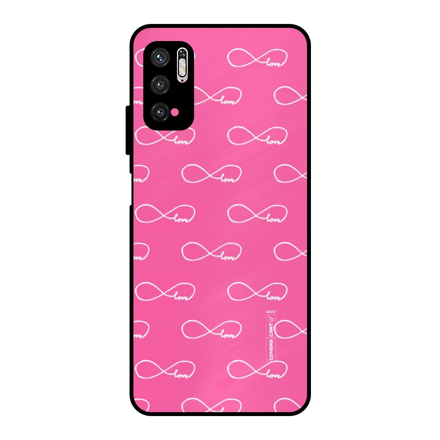 Infinity Love Metal Back Case for Poco M3 Pro 5G