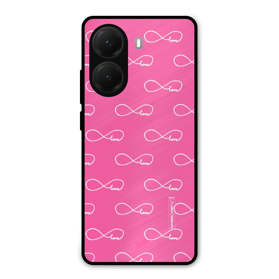 Infinity Love Metal Back Case for Poco X7 Pro