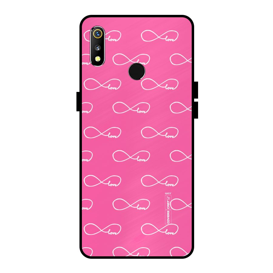 Infinity Love Metal Back Case for Realme 3i
