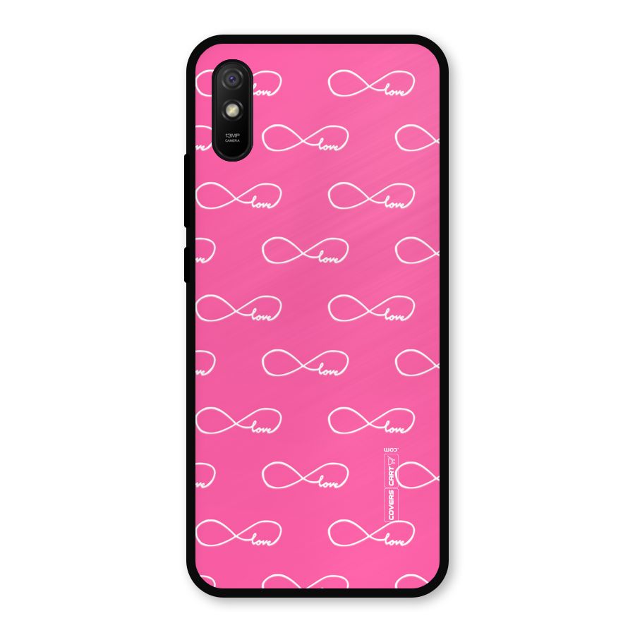 Infinity Love Metal Back Case for Redmi 9i