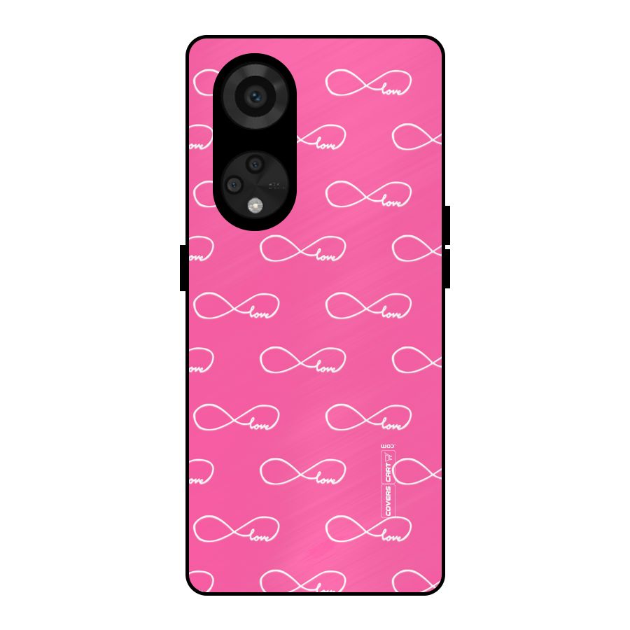 Infinity Love Metal Back Case for Reno8 T 5G