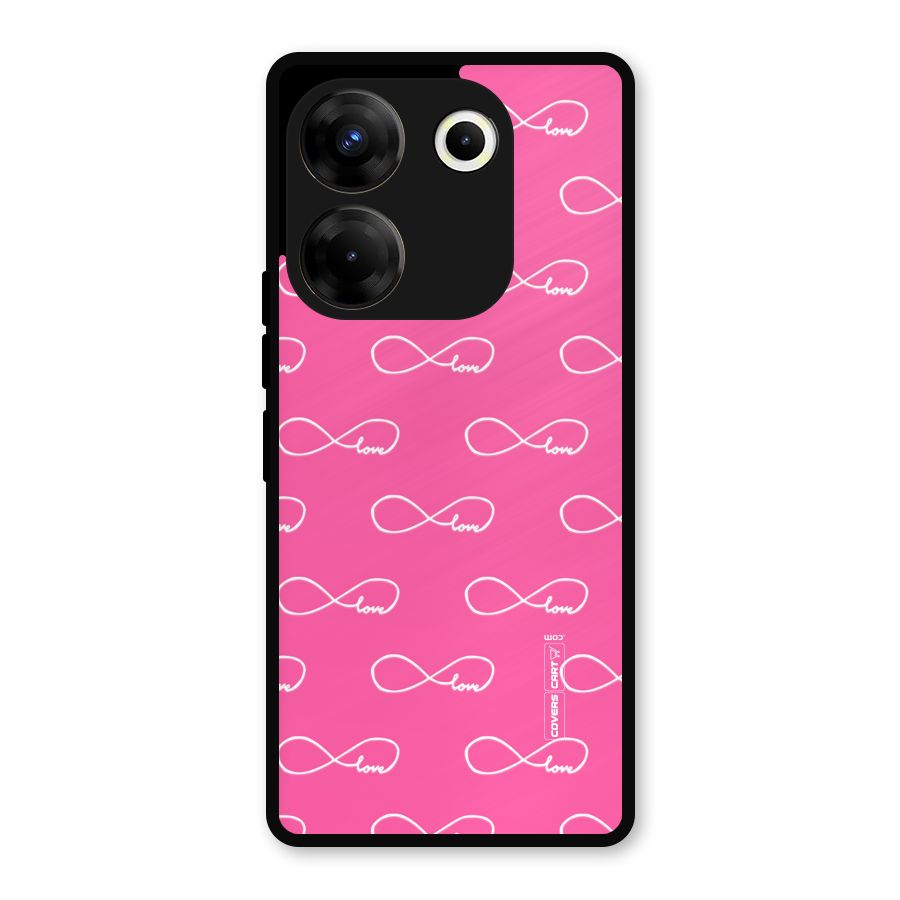 Infinity Love Metal Back Case for Tecno Camon 20 Pro