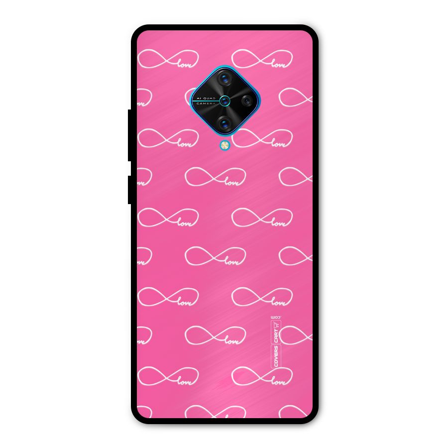 Infinity Love Metal Back Case for Vivo S1 Pro
