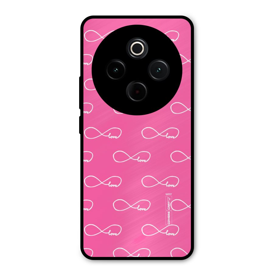 Infinity Love Metal Back Case for Vivo T4