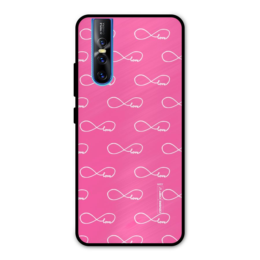 Infinity Love Metal Back Case for Vivo V15 Pro
