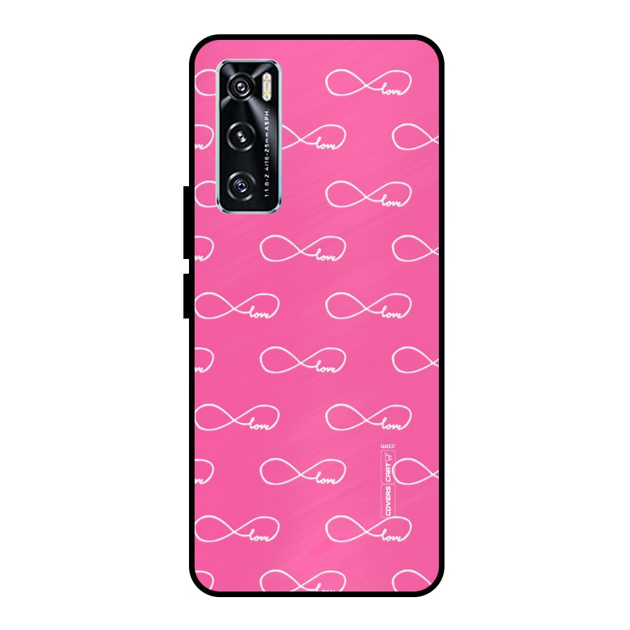 Infinity Love Metal Back Case for Vivo V20 SE